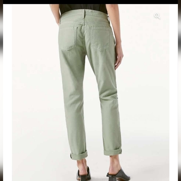 FRAME Le Garcon Slim Boyfriend Jeans in Washed Military, SZ 30 - Picture 9 of 14